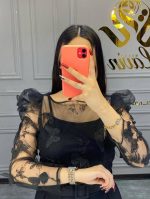 شومیز گیپوری طرح پروانه کد #27 - Image 2